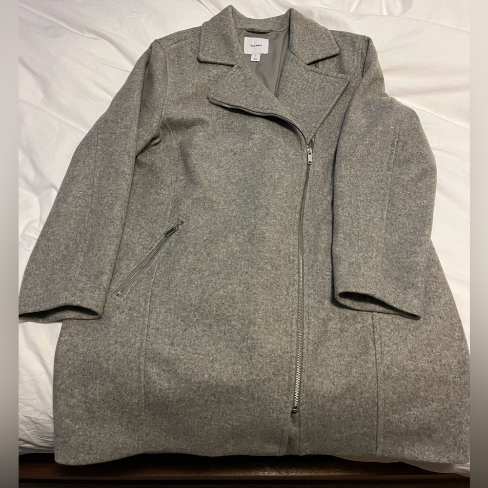 NWT Old Navy Long Grey Coat Size XL